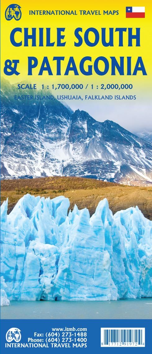 Chile South &amp; Patagonia Map · ITMB