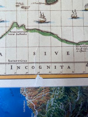 1977 copy of 1652 World Map