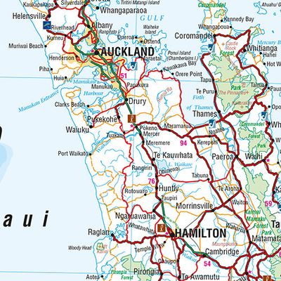 New Zealand Wall Map · Hema