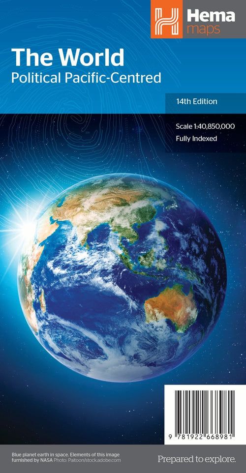 World Map · Hema, Format: Folded, Size: Medium