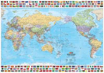 World &amp; Flags Map · Hema