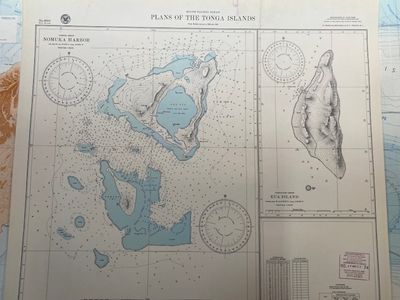1944 South Pacific Ocean: Plans of the Tonga Islands