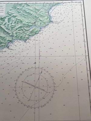 Vintage Sea Chart NZ67 Nugget Point to Centre Island