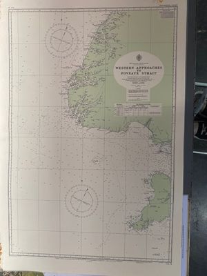 Vintage New Zealand Sea Chart NZ 76 (1975 edition))