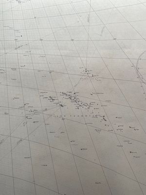 Vintage Sailing Chart of the North Pacific