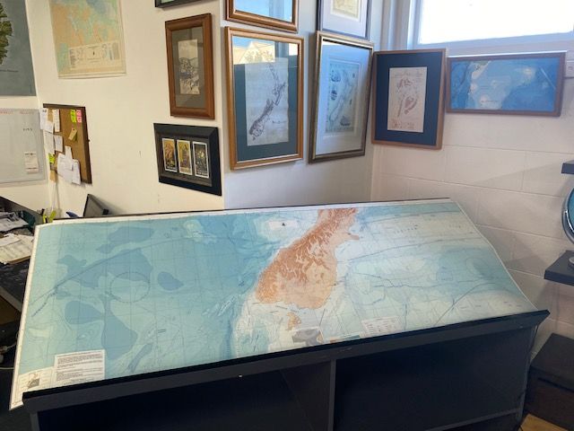 Custom Joined Bathymetry Map of South Island