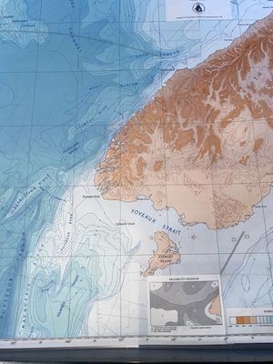 Custom Joined Bathymetry Map of South Island
