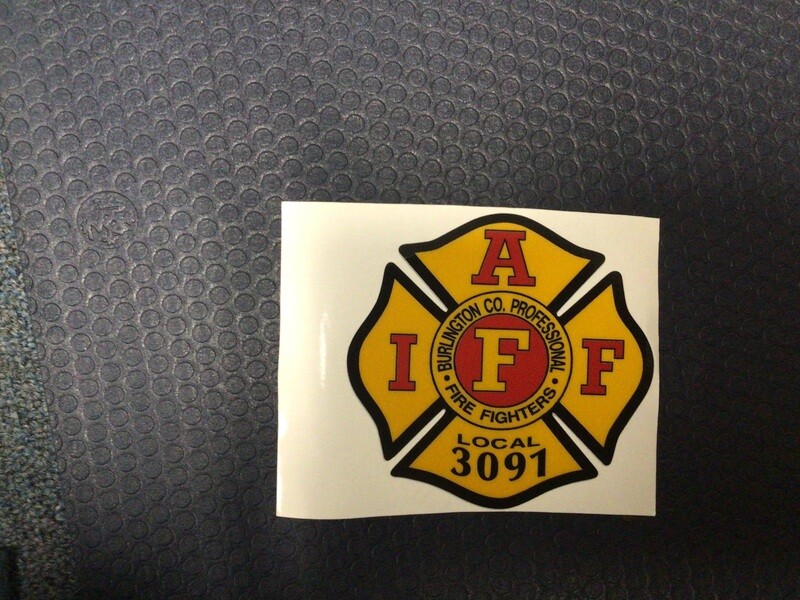 IAFF Red &amp; Yellow Decal