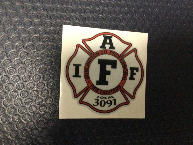 IAFF Red &amp; Silver Decal