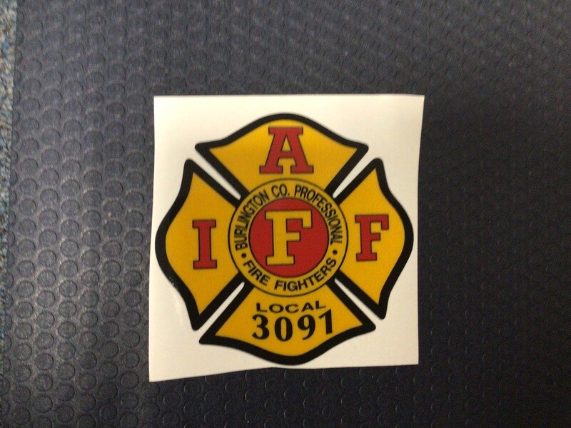 IAFF Red &amp; Yellow Decal