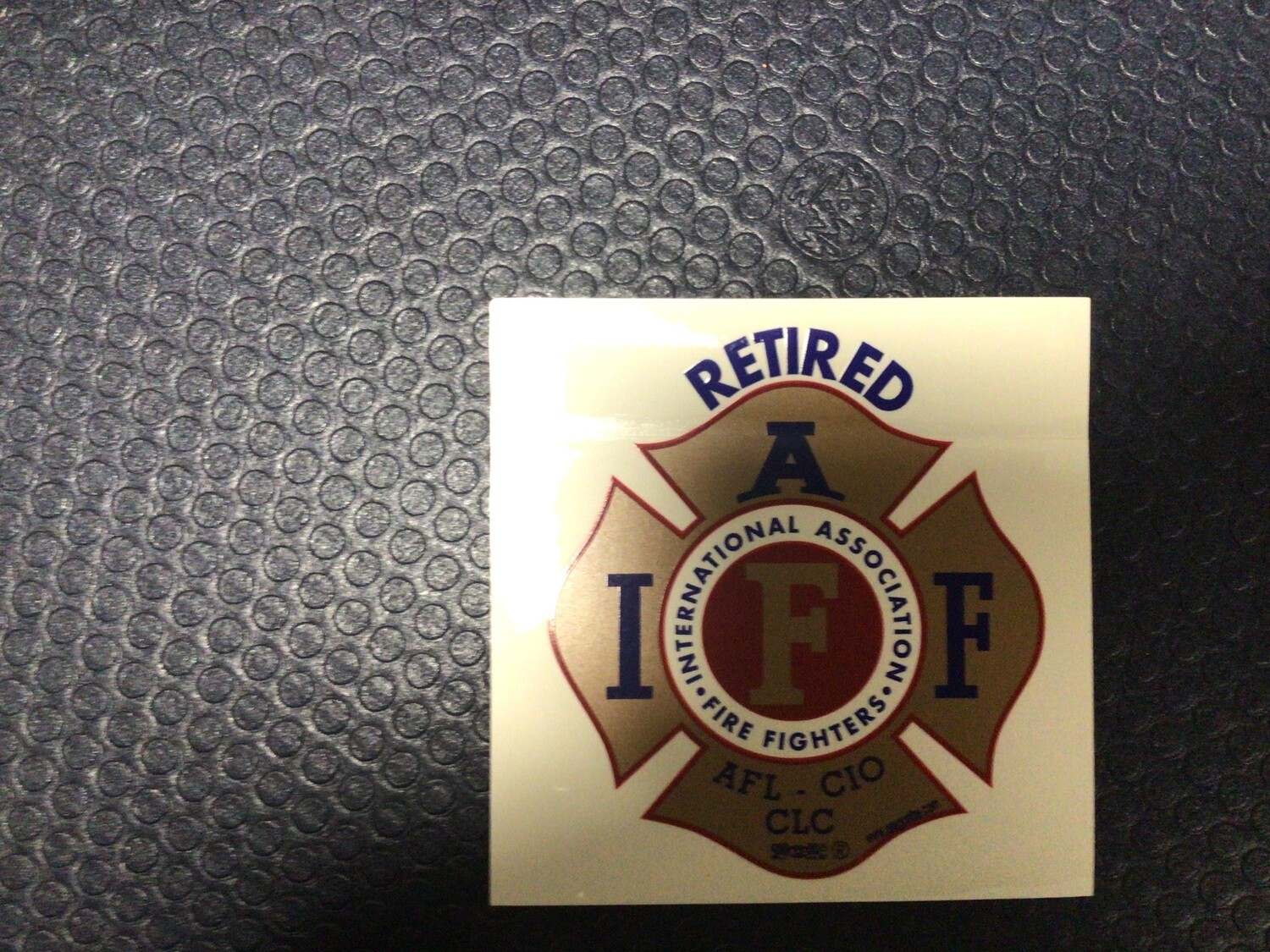 IAFF Gold Blue Red Retired