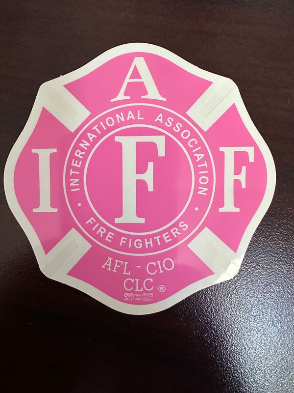 IAFF Pink Decal