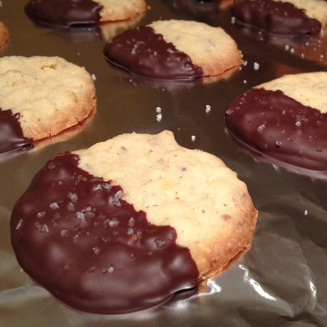 Chocolate Dipped Potato Chip Cookie