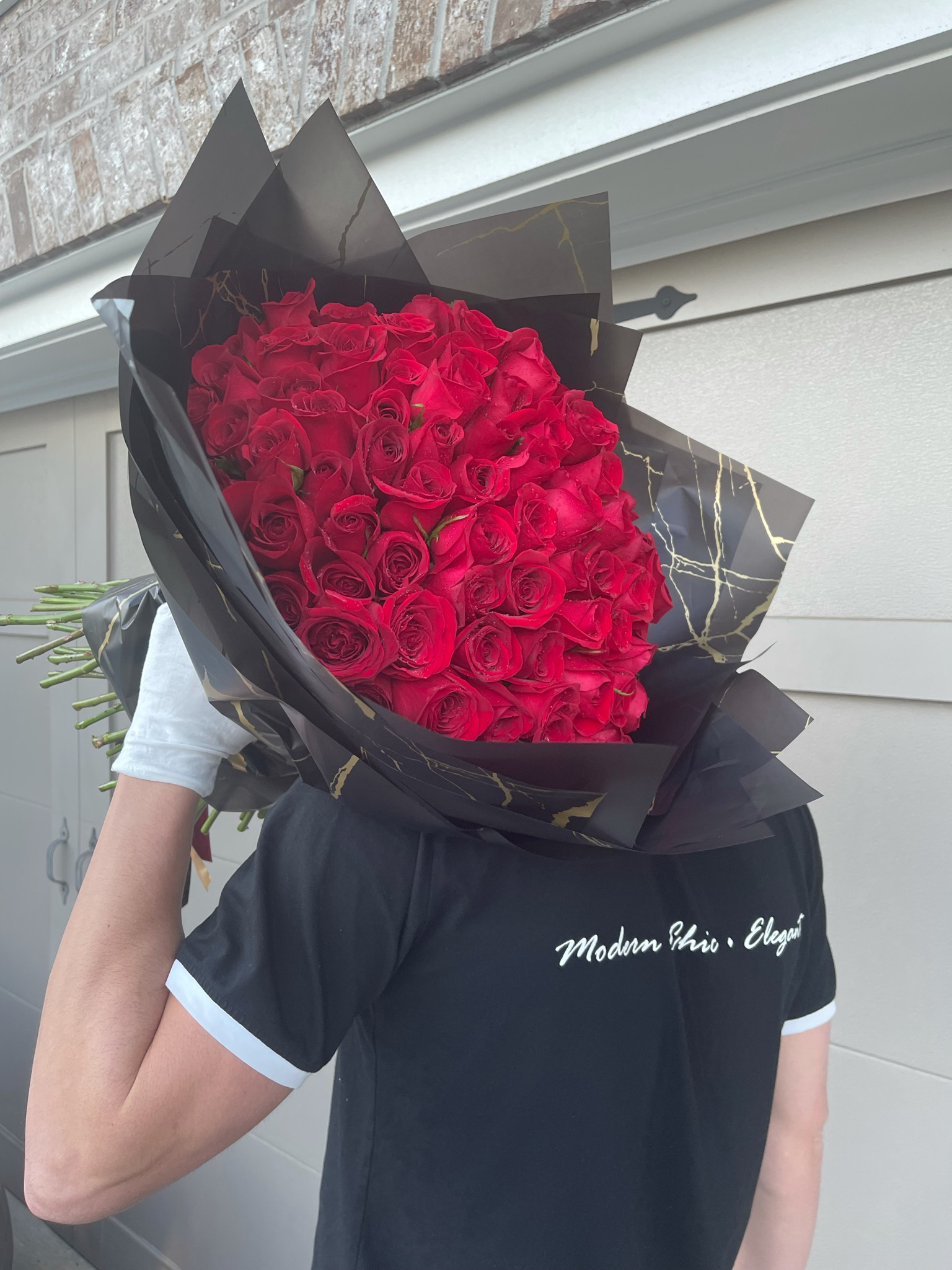 Hand Tied Wrapped Rose Bouquet by Renee Franc - Lifestyle and Designs