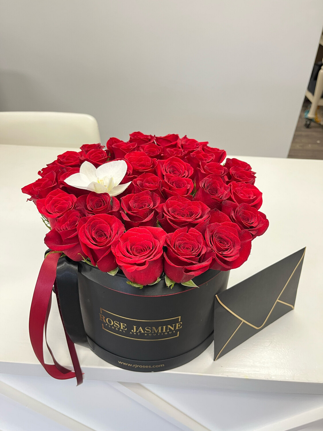 Timeless Classic In Medium Box - Daily Special Red Roses Only