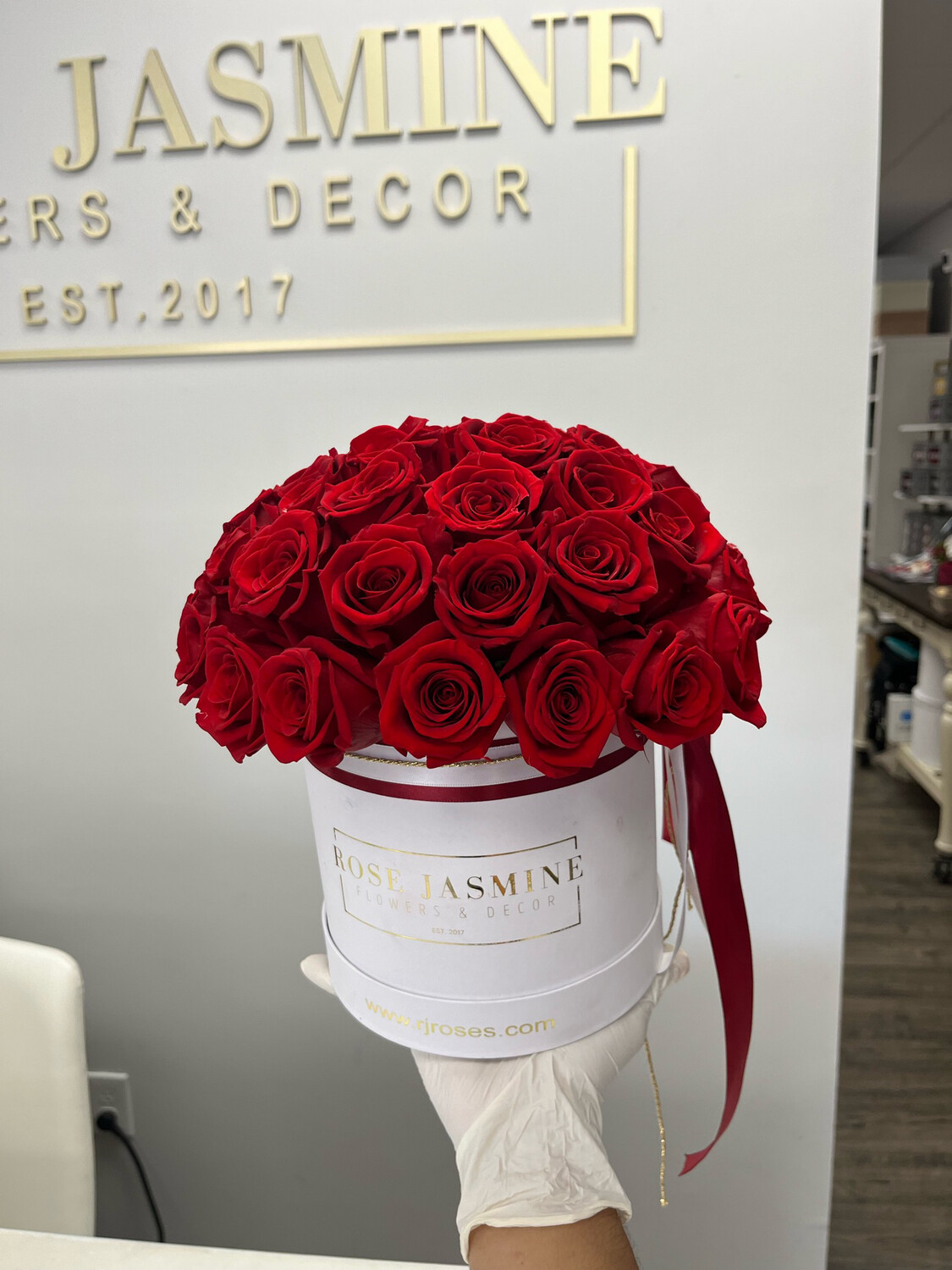 Forever Rose Box Dome Shape