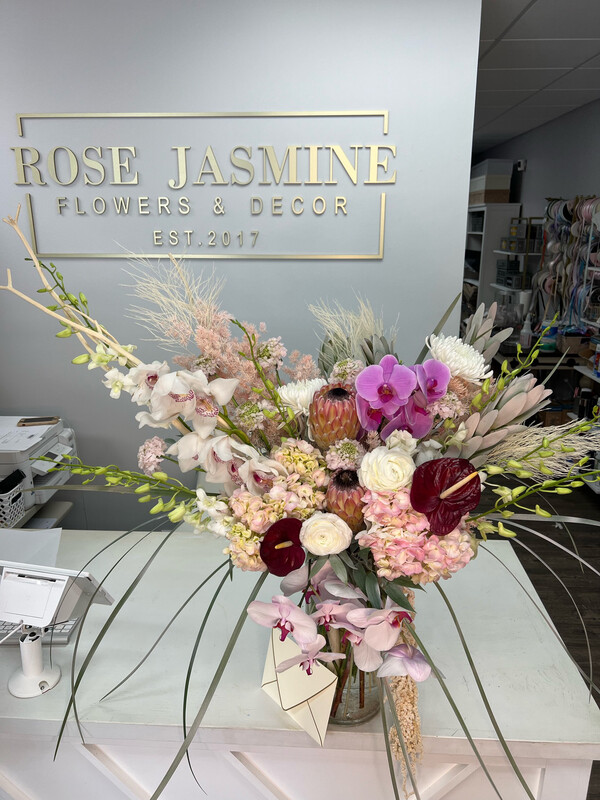 Exquisite designer choice in a vase