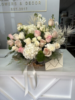 Wrapped Arrangements – Rose Jasmine – Florist. Flower Store. Same
