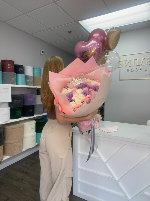 Princess European Wrapped Bouquet