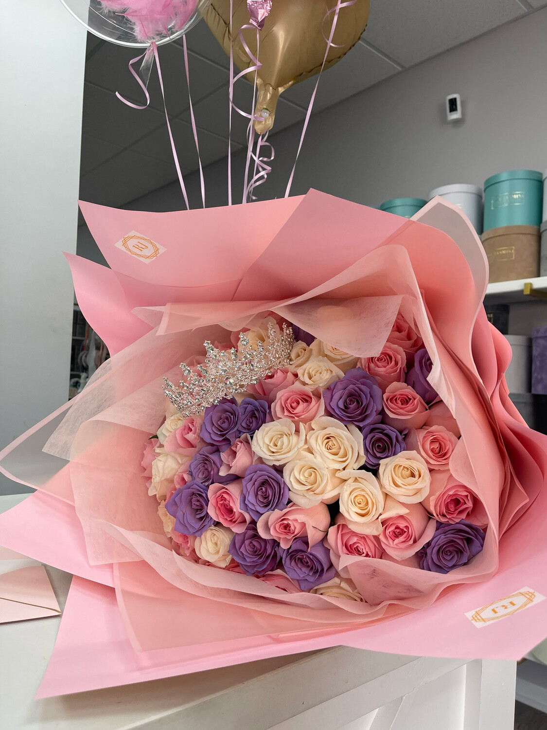 Princess European Wrapped Bouquet