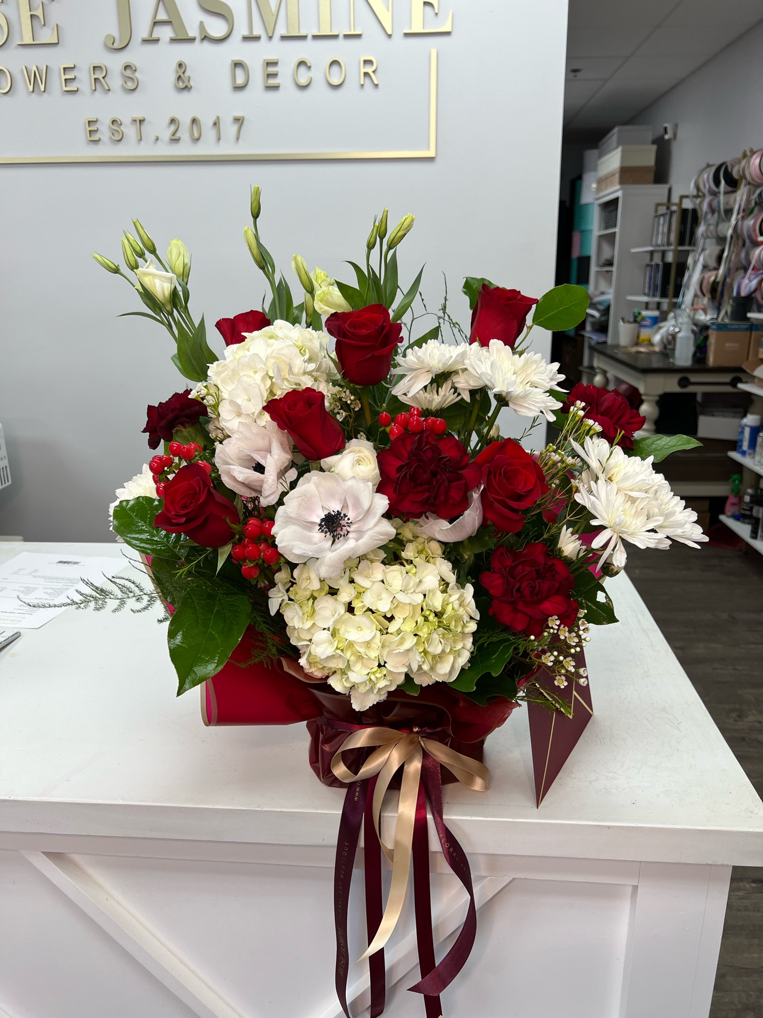 Wrapped Arrangements – Rose Jasmine – Florist. Flower Store. Same Day  Flower Delivery. Voted Best of Atlanta by The Atlantan Magazine.