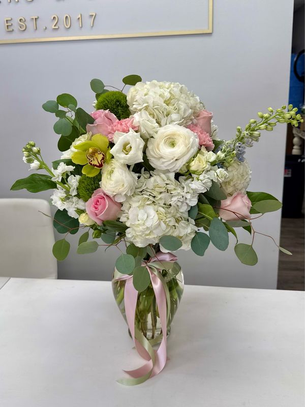 Baby Girl Arrival - Vase Arrangement