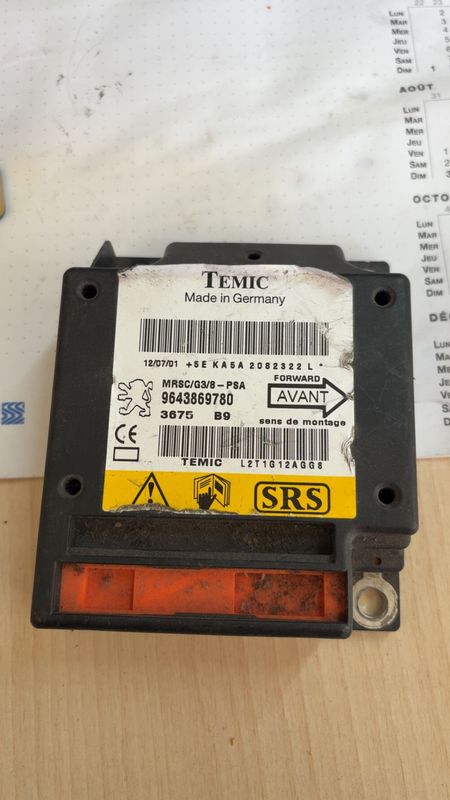 Module - Boitier - Airbag Peugeot 607 - 9643869780