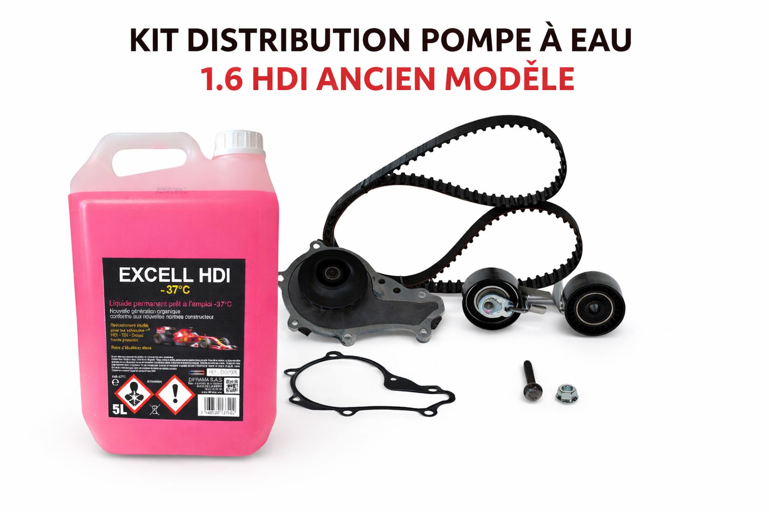 kit distribution pompe a eau 1.6 hdi ancien modele