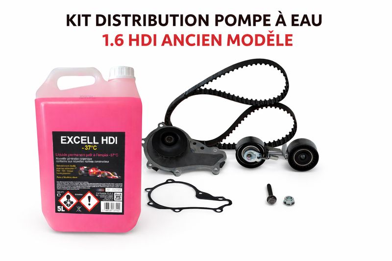 kit distribution pompe a eau 1.6 hdi ancien modele