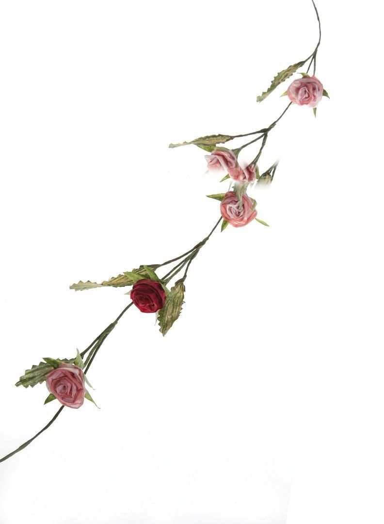 Rosenranke aus finnischen Papiergarnen