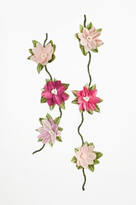 Blumengirlande aus finnischen Papiergarnen Materialpackung