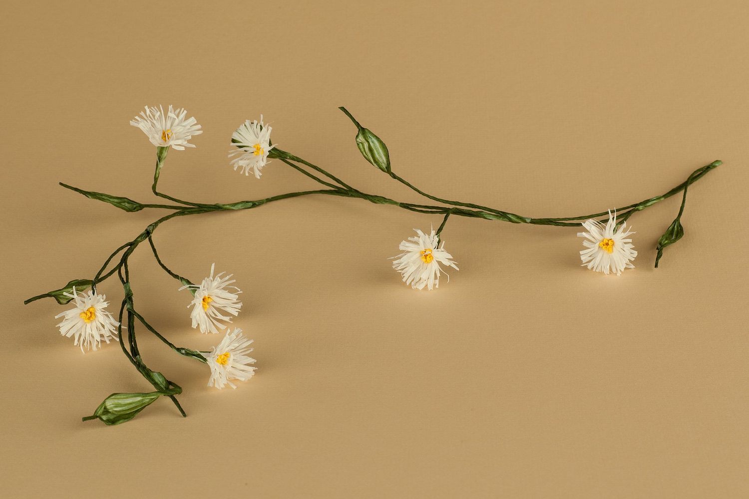 Mageriten-Ranke weiss aus finnischen Papiergarnen Materialpackung