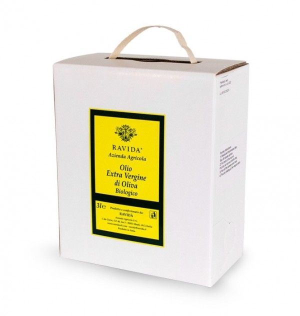 RAVIDA BIO Olivenöl, 3 l, Extra Vergine 100% | Olivenöl kaltgepresst, Italien RAVIDA BIO Olivenöl, 3000 ml kaltgepresstes, natives Extra Vergine 100%, Italien