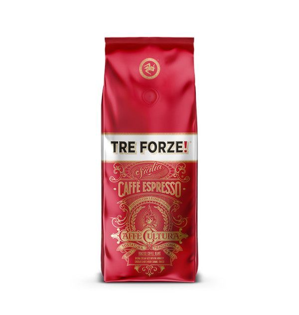 Caffè Espresso von der Marke TRE FORZE! - 1000g Beutel ganze Bohne