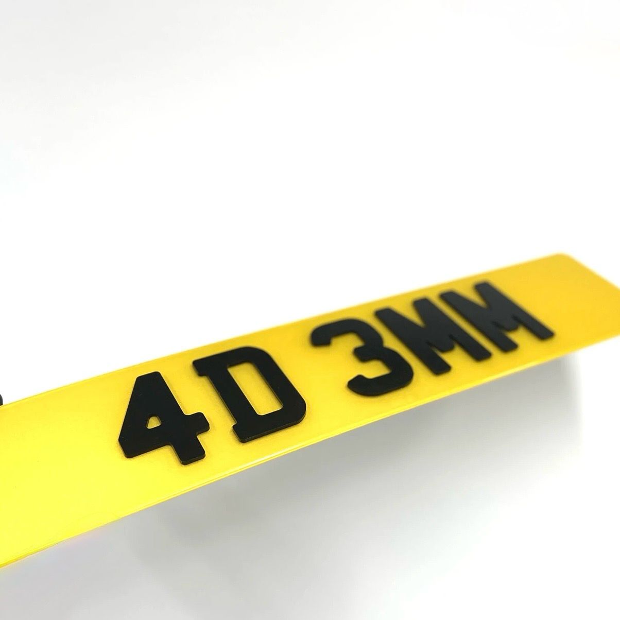 Pair 4D 3MM Number Plates