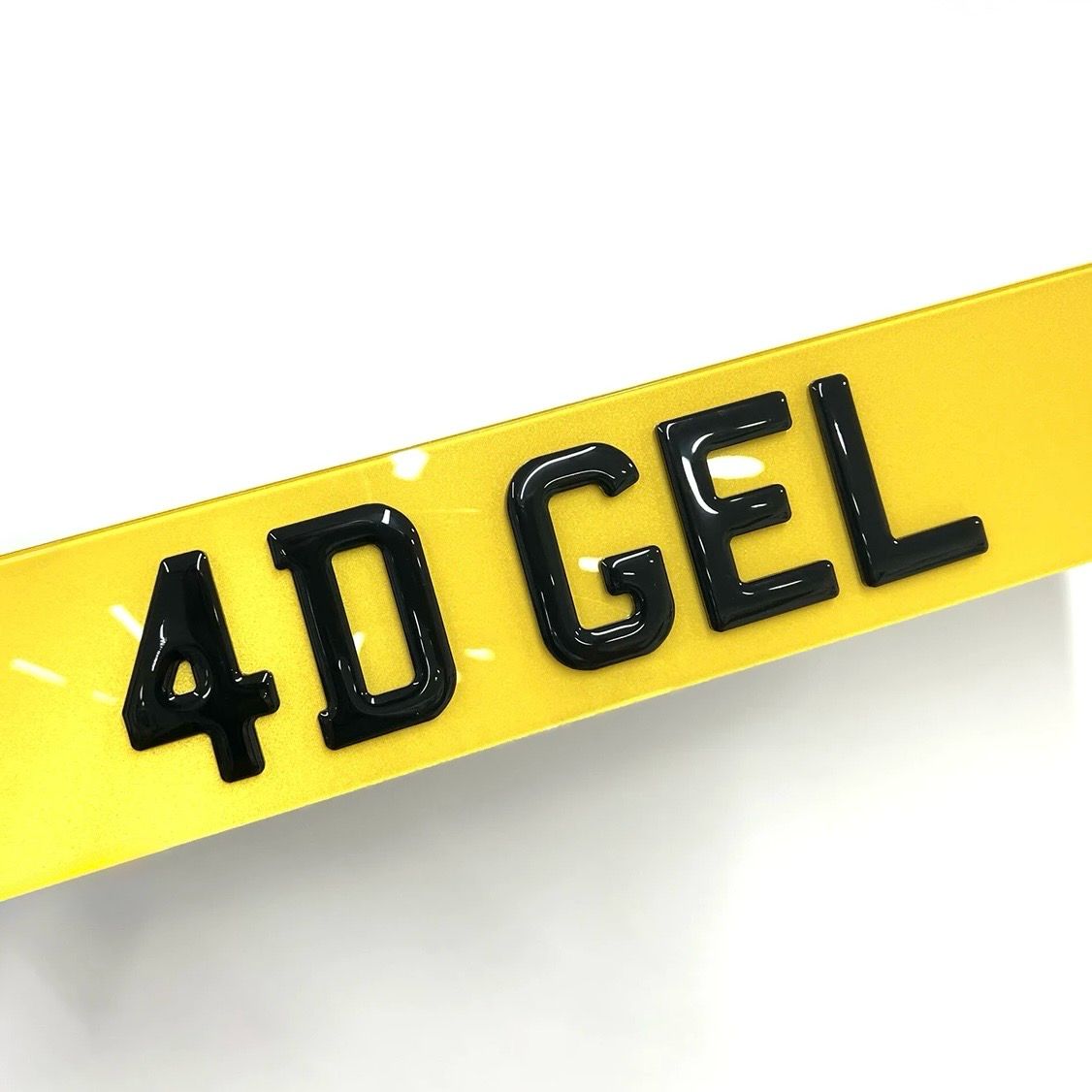 Pair 4D Gel Number Plates (5D)