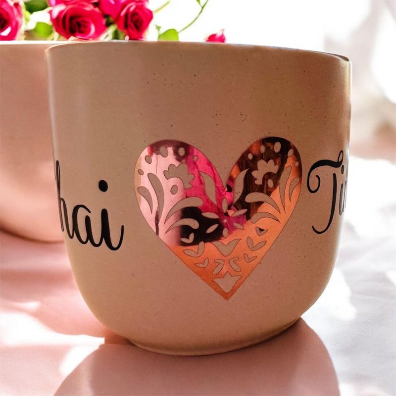 Large vinyl Chai time mug