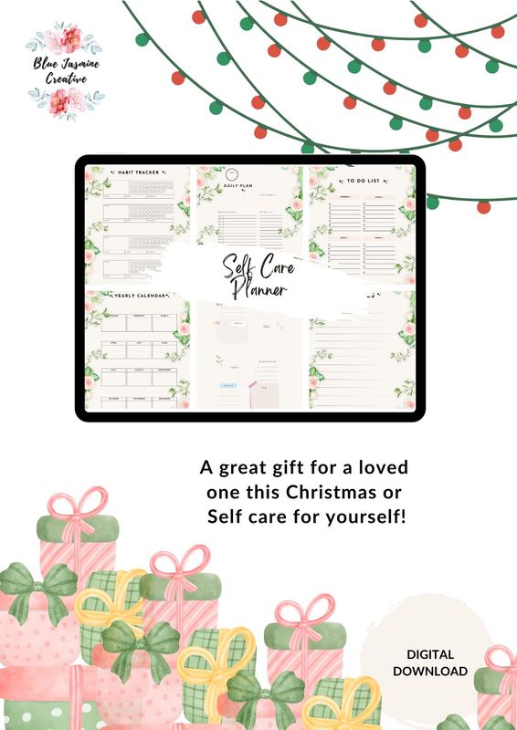 Self Care Planner| Habit Tracker|Digital Planner| Gift Idea|