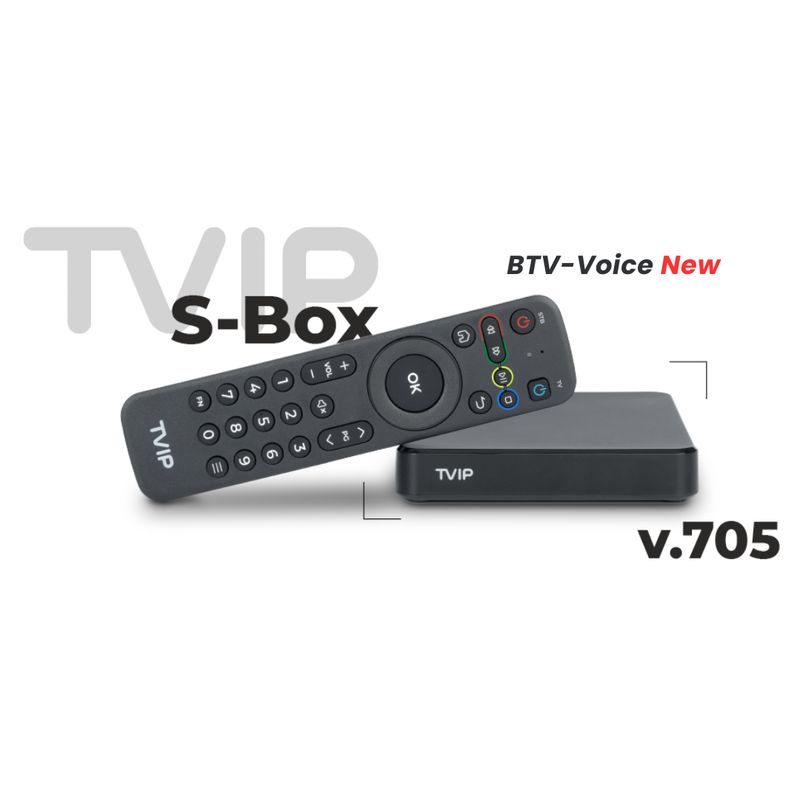TVIP S-BOX S 705 BTV Voice -NEW 4K Ultra HD