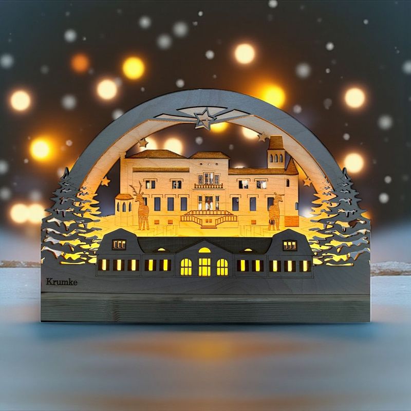 Schwibbogen „Krumke“ mit LED-Beleuchtung