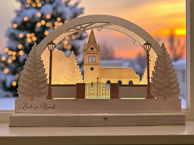 Schwibbogen „Boock“ mit LED-Beleuchtung