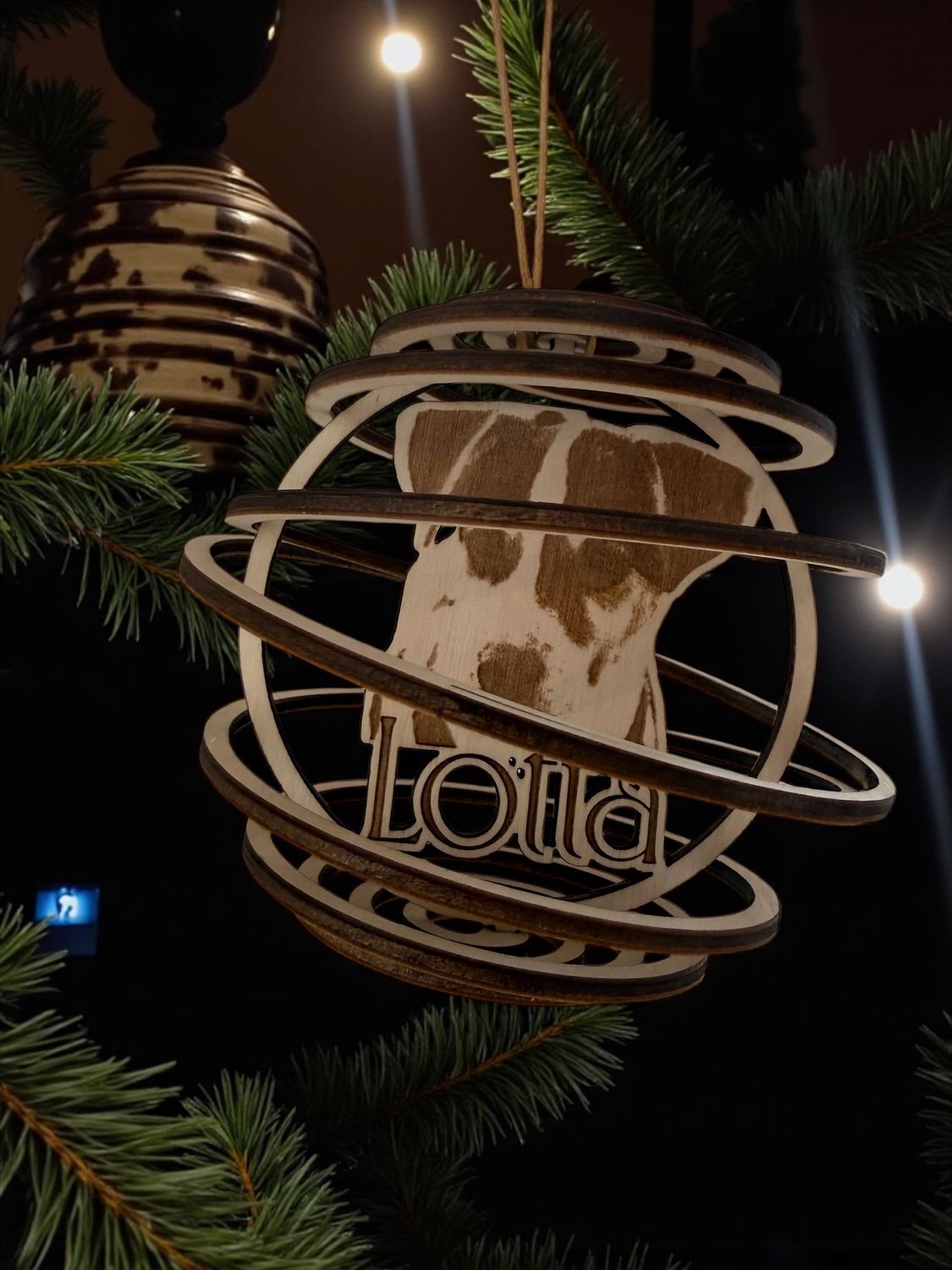 Weihnachtsbaumkugel mit Name & Bild Weihnachtsbaumkugel mit Name & Bild