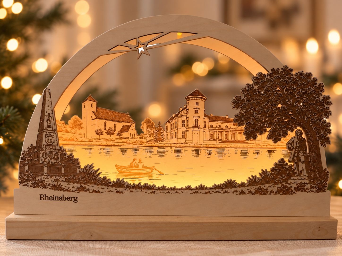 Schwibbogen „Rheinsberg“ mit LED-Beleuchtung Schwibbogen „Rheinsberg“ mit LED-Beleuchtung