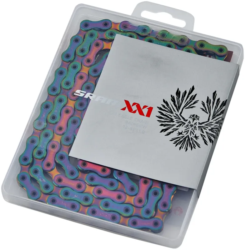 SRAM XX1 Eagle Kette 12-fach PC 1290 126 Glieder rainbow SRAM XX1 Eagle Kette 12-fach PC 1290 126 Glieder rainbow