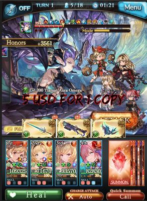 [Grinding] Wind Omega Rebirth Weapons