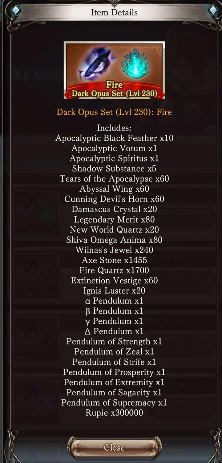 [Serial Code] Granblue Fantasy Versus GBVSR Sandalphon Dark Opus Set (LVL230)