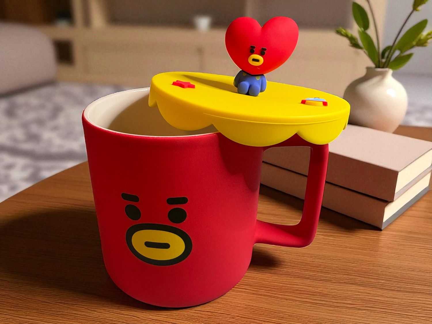 Miniso TATA Ceramic Mug | Miniso X Line Friends (BT21 Collection) Original Coffee Mug Set | Collectible K-Pop Gift