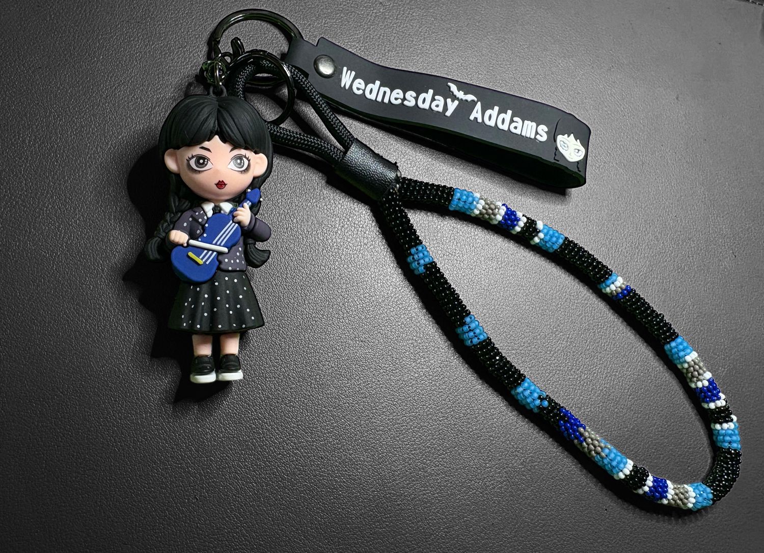 🕷️ Wednesday Addams Keychain Wristlet Set 🖤 *Does not come with featured purse and wallet