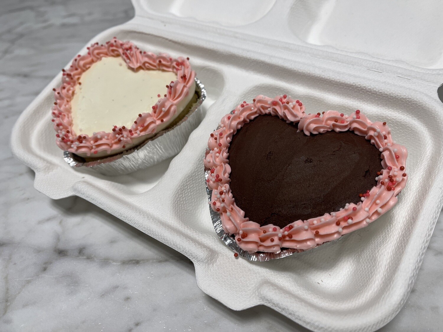 Soul Mates Heart-shaped Mini Cakes