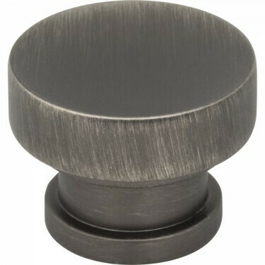 Elara Cabinet Knob 484, Finishes: Brushed Pewter